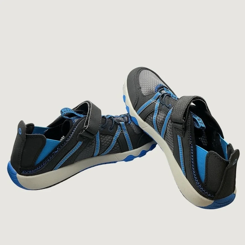 Merrell Mens MK264435 Black Grey Blue Leather Mesh Athletic Sneakers Size 7M